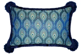 AMADORO PEACOCK NAVY CUSHION