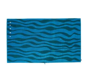 AQUA WEED WAVES BEACH TOWEL