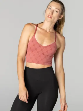 BDlab Jacquard Sports Bra Rose Clay