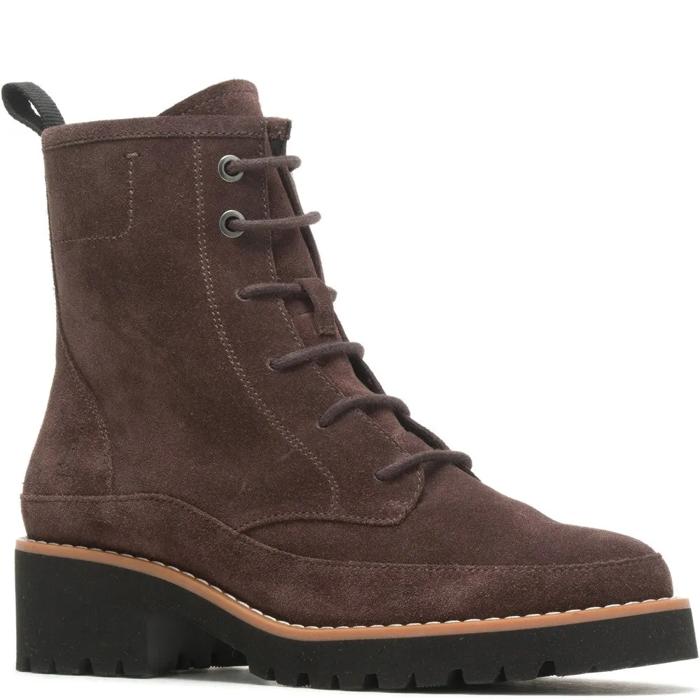 Brown Amelia Lace-Up Boots