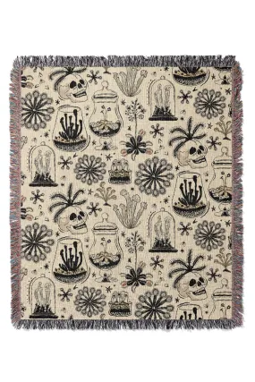 Carnivorous Plants by Misentangledvision Jacquard Woven Blanket (Beige)