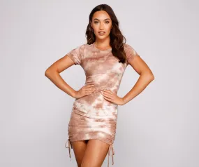 Casually Fab Stylish Tie-Dye Mini Dress