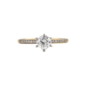 Daisy Exclusive GIA Certified Diamond 18k/19k Gold Ring