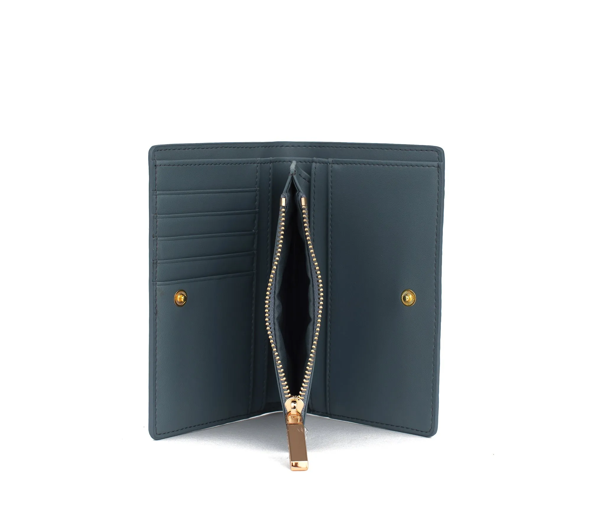 Gunas New York Madison Blue Vegan Leather Wallet