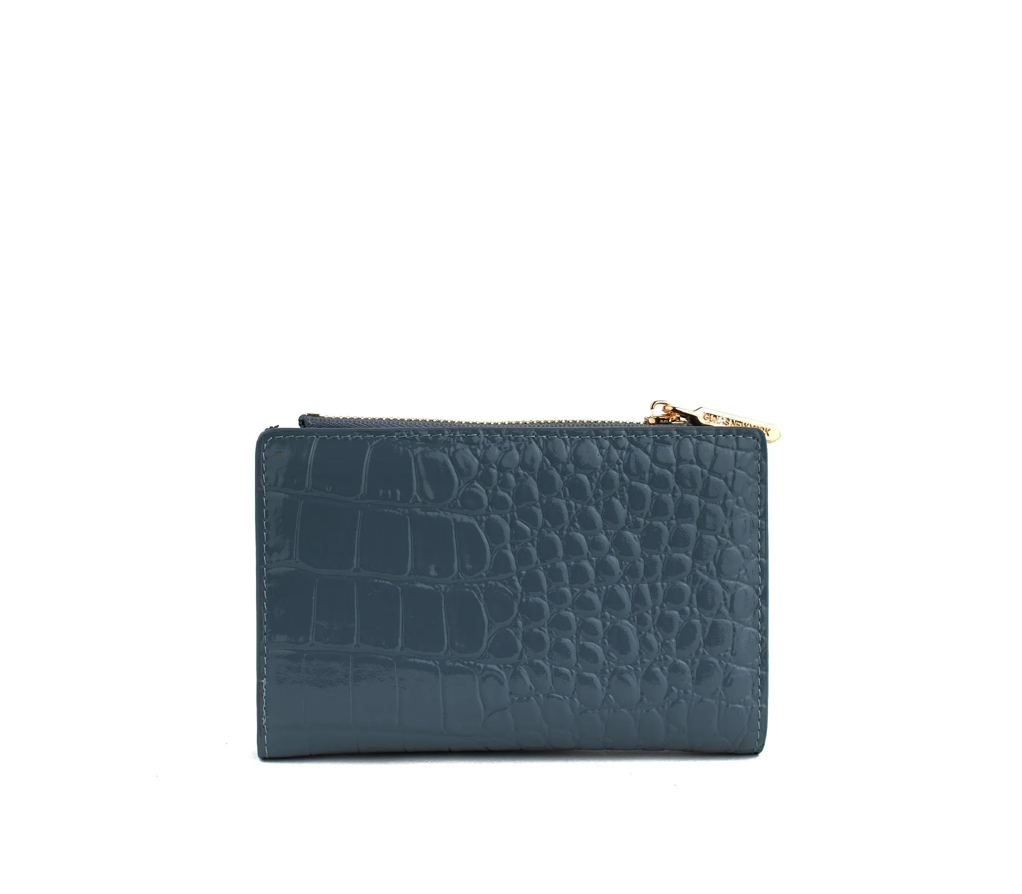 Gunas New York Madison Blue Vegan Leather Wallet