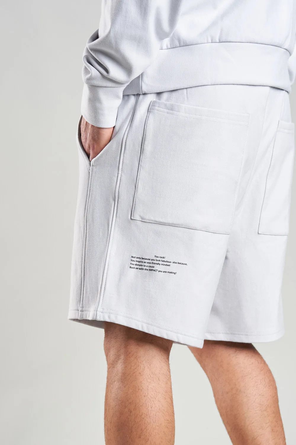 J010MI Organic Cotton & Bamboo Drawstring Shorts