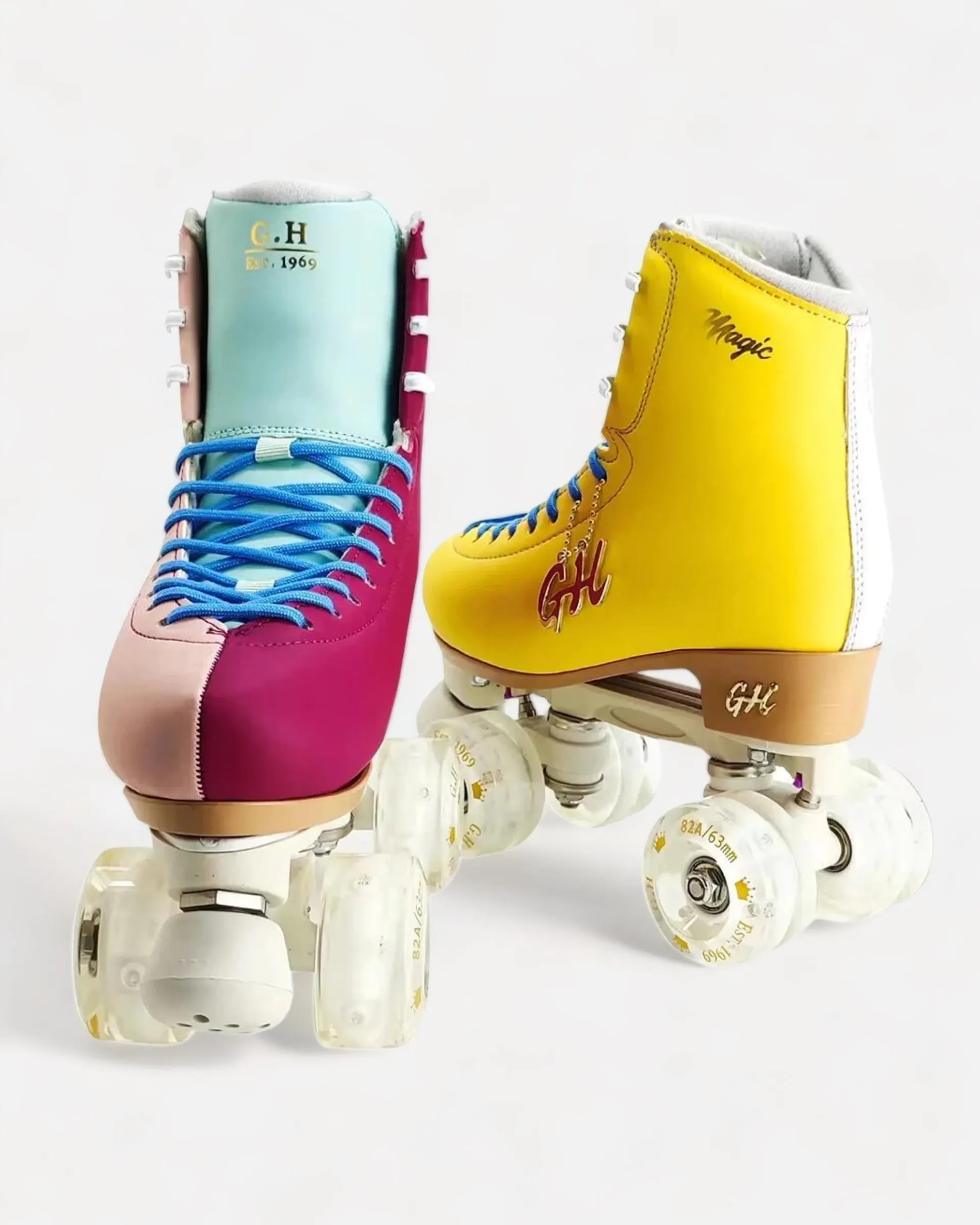 Magic Quad Roller Skates(vegan leather）Color Jam