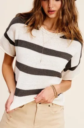 Striped Knit Top