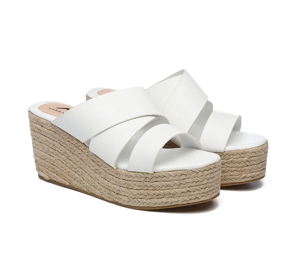 TARRAMARRA® Women Crossover-Strap Platform Wedge Slides Julie