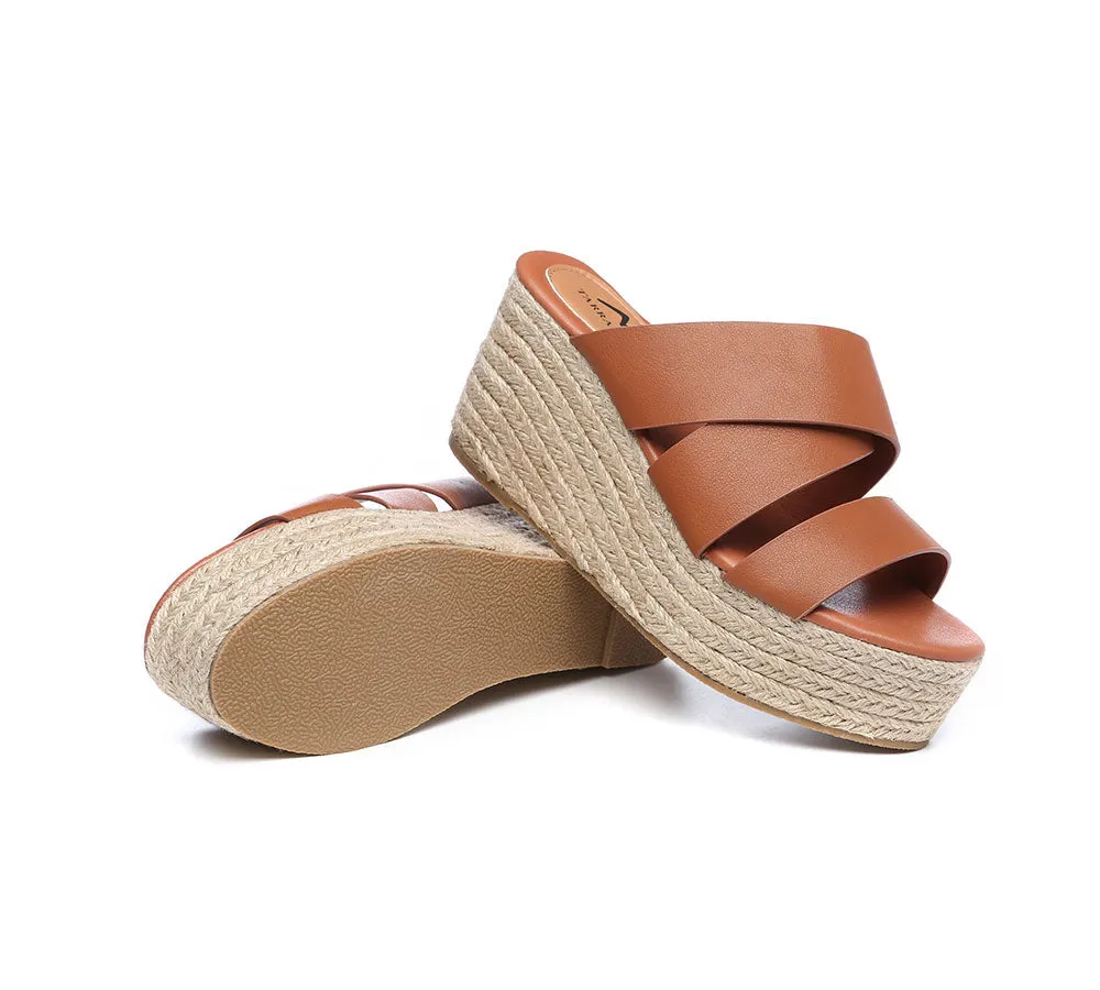 TARRAMARRA® Women Crossover-Strap Platform Wedge Slides Julie