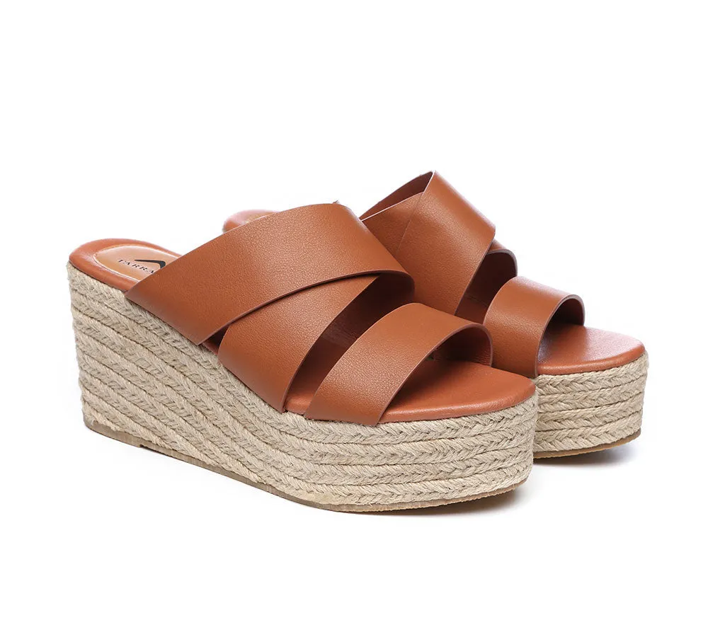 TARRAMARRA® Women Crossover-Strap Platform Wedge Slides Julie