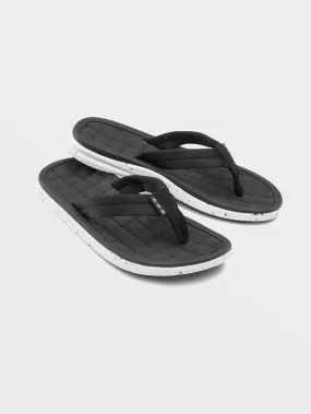 V.Co Draft Sandals - Black White